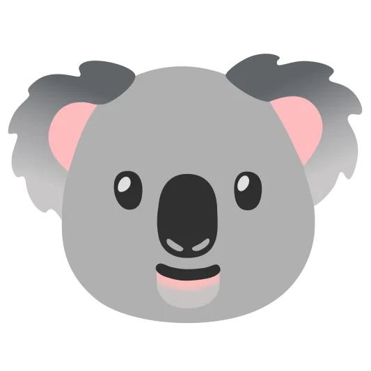 The koala emoji.