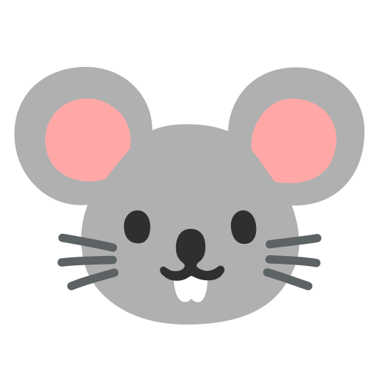 The mouse face emoji.