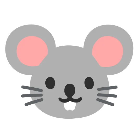 The mouse face emoji.