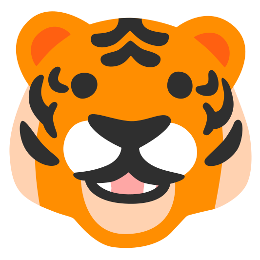 The tiger face emoji.