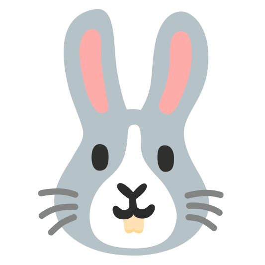 The rabbit face emoji.