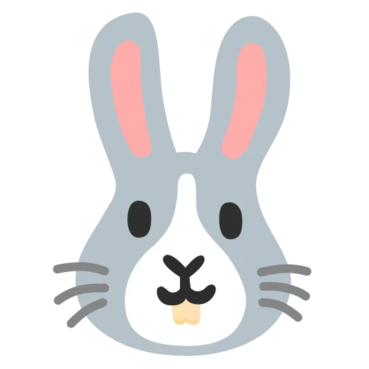 The rabbit face emoji.
