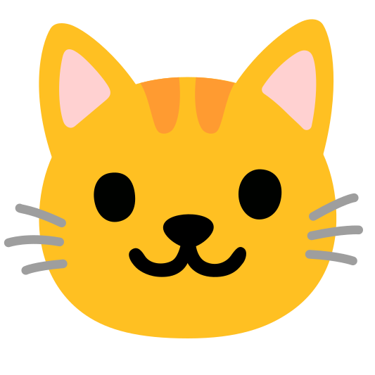 The cat face emoji.