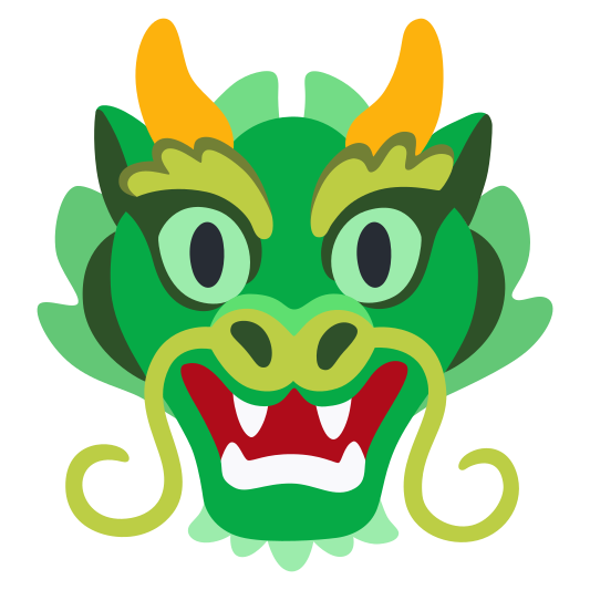 The dragon face emoji.