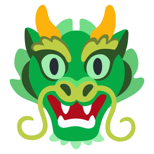 The dragon face emoji.