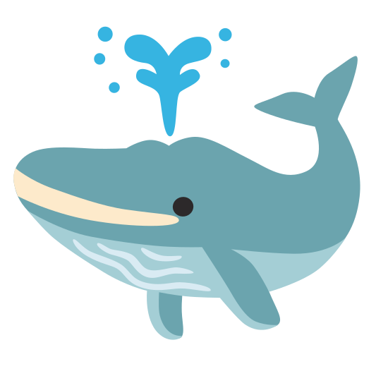 The spouting whale emoji.