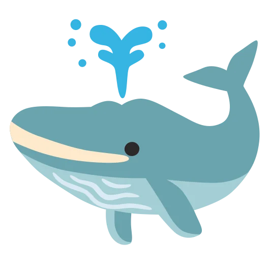 The spouting whale emoji.