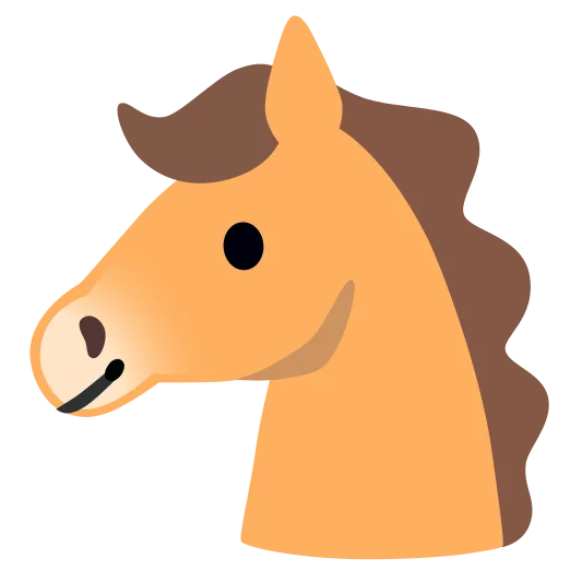 The horse face emoji.