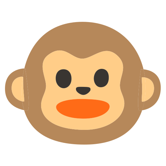 The monkey face emoji.