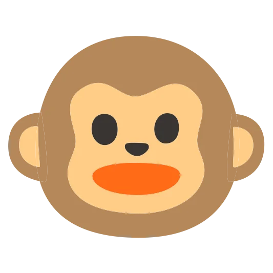 The monkey face emoji.