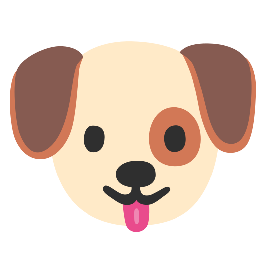The dog face emoji.