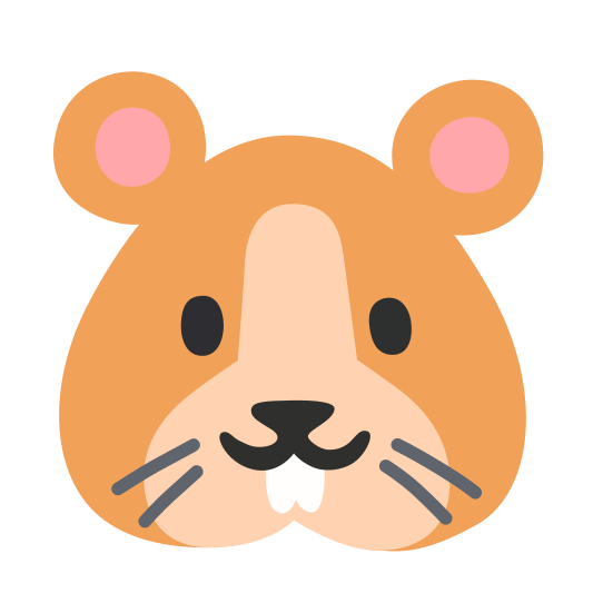 The hamster emoji.