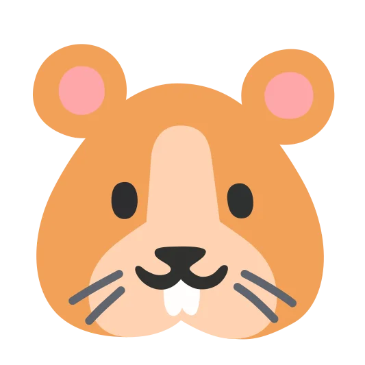 The hamster emoji.
