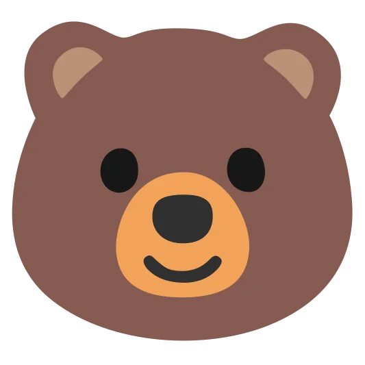 The bear emoji.