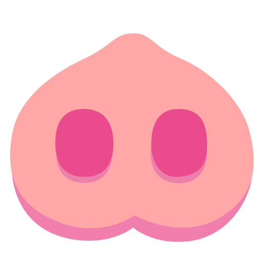 The pig nose emoji.