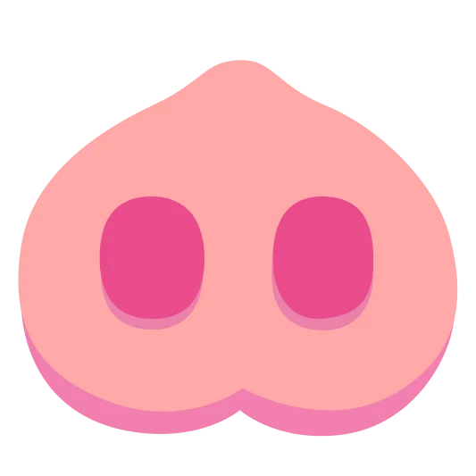 The pig nose emoji.