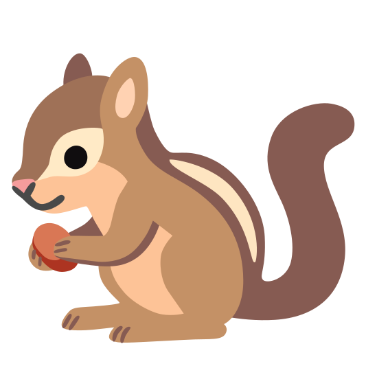 The chipmunk emoji.