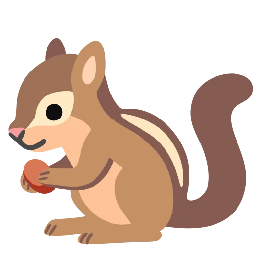 The chipmunk emoji.