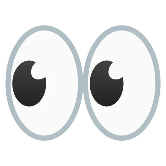 The eyes emoji.