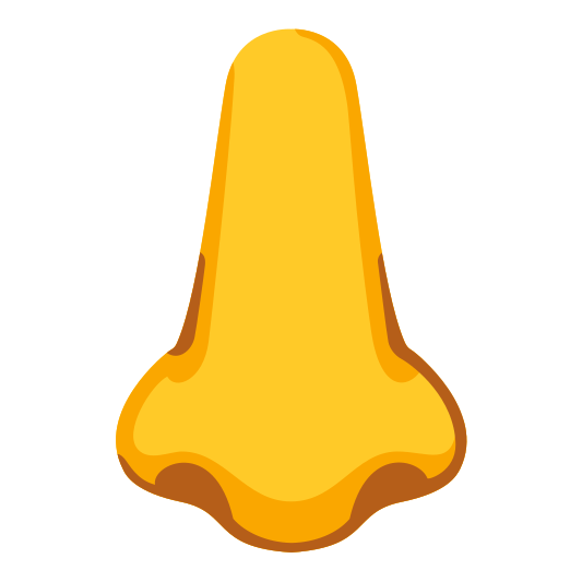 The nose emoji.