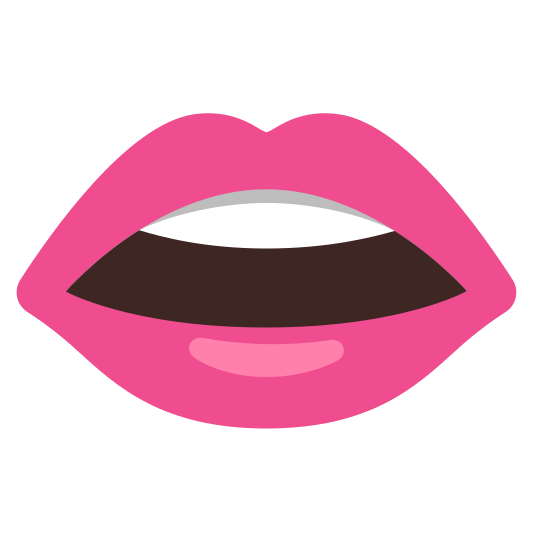 The mouth emoji.