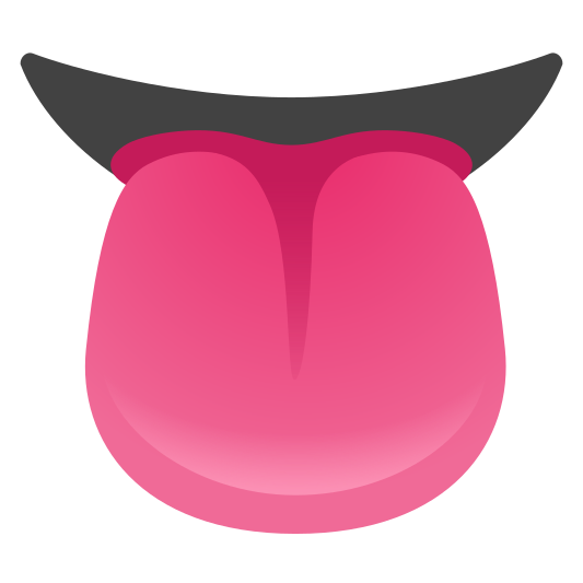 The tongue emoji.