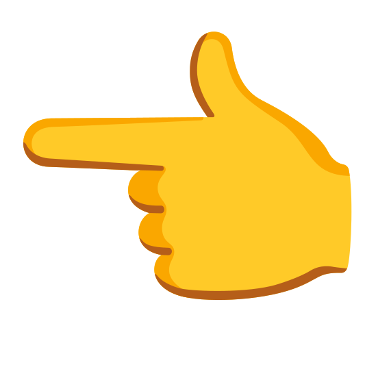 The backhand index pointing left emoji.