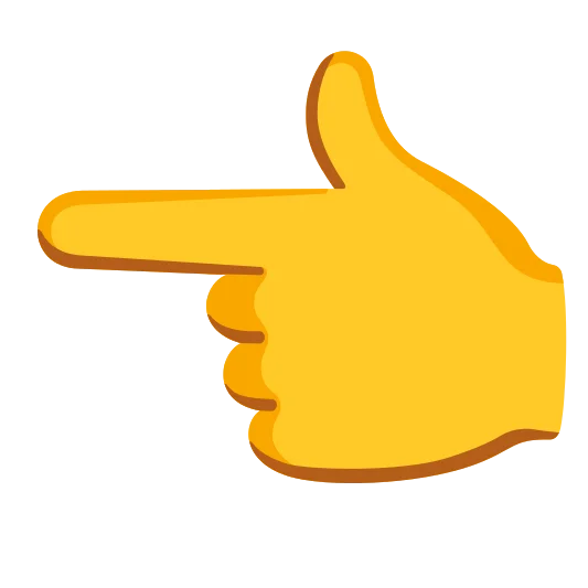 The backhand index pointing left emoji.