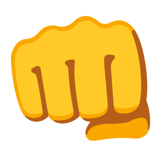 The oncoming fist emoji.
