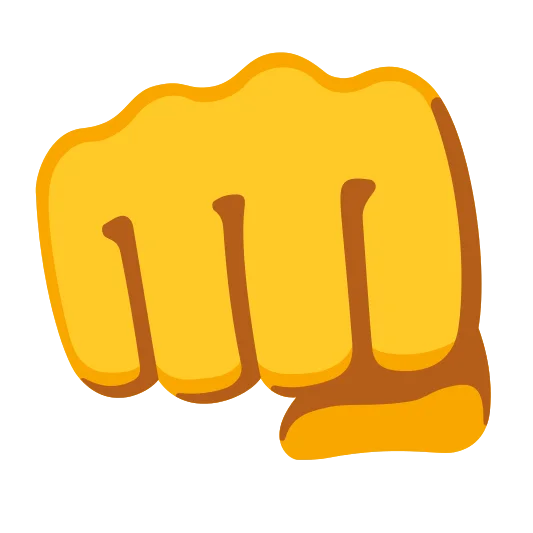 The oncoming fist emoji.