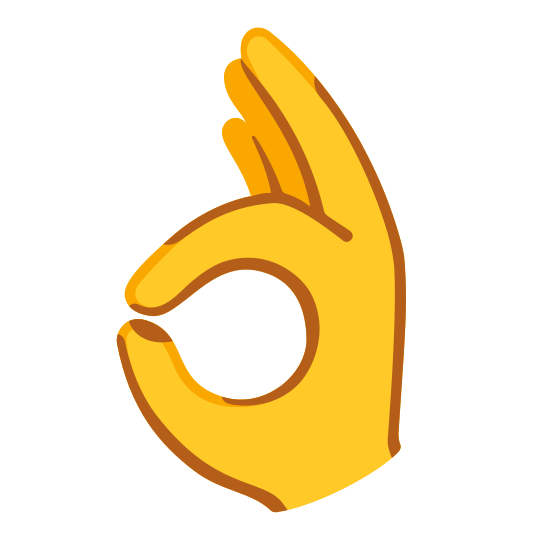 The ok hand emoji.