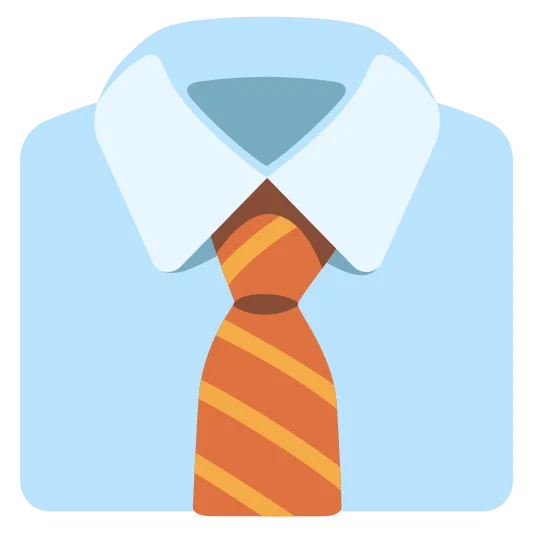 A necktie commonly worn in formal occasions or professional settings.