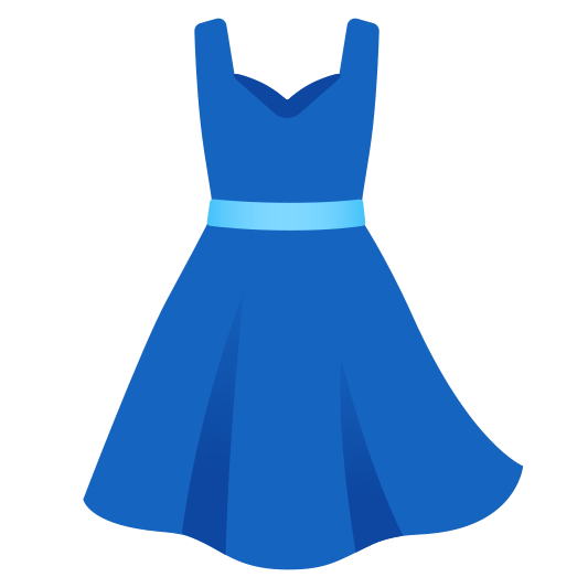 A feminine dress or gown, generally worn by women or girls.