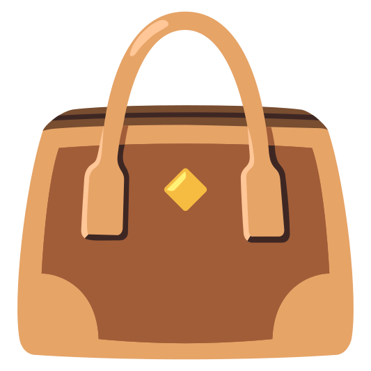 A small bag carried by women, typically used for carrying personal items.