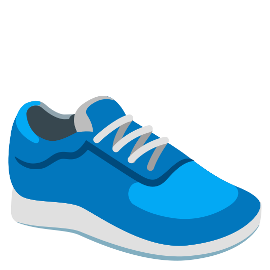 The running shoe emoji.