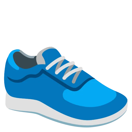 The running shoe emoji.