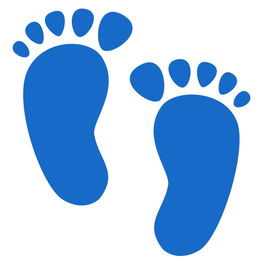 The footprints emoji.