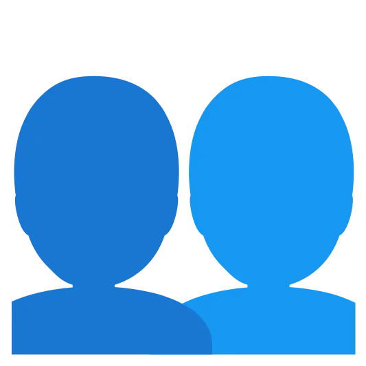 The busts in silhouette emoji.