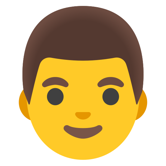 The man emoji.