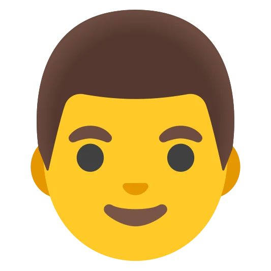 The man emoji.