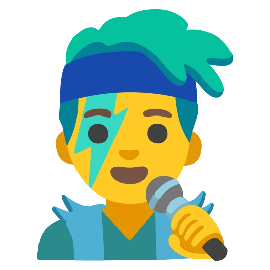 The man singer emoji.