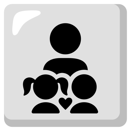 The family: man, girl, boy emoji.