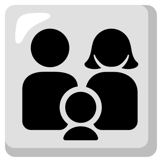The family: man, woman, boy emoji.
