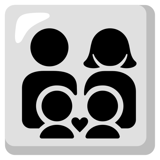 The family: man, woman, boy, boy emoji.