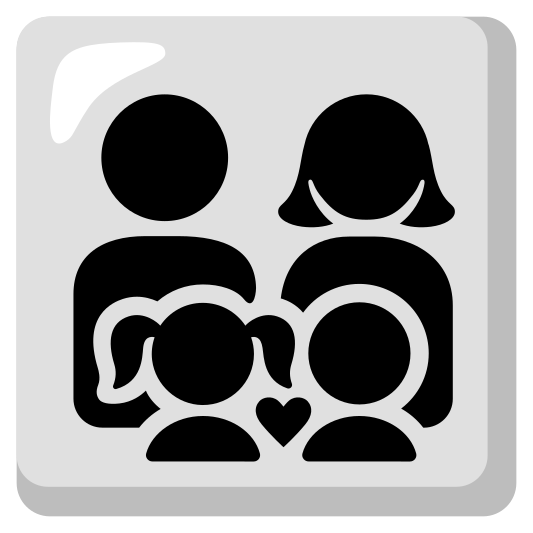 The family: man, woman, girl, boy emoji.