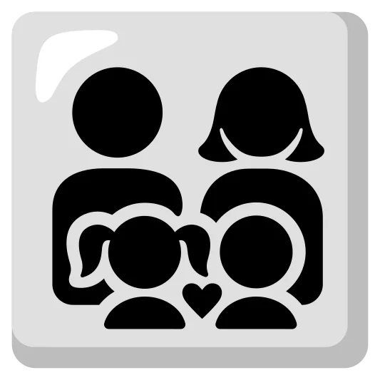 The family: man, woman, girl, boy emoji.