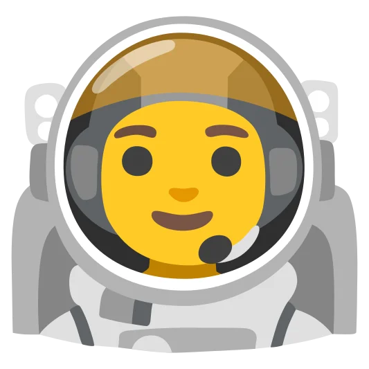 The man astronaut emoji.