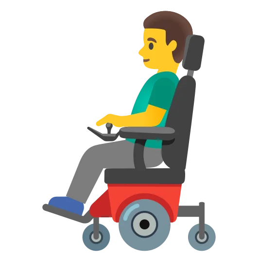 The man in motorized wheelchair emoji.