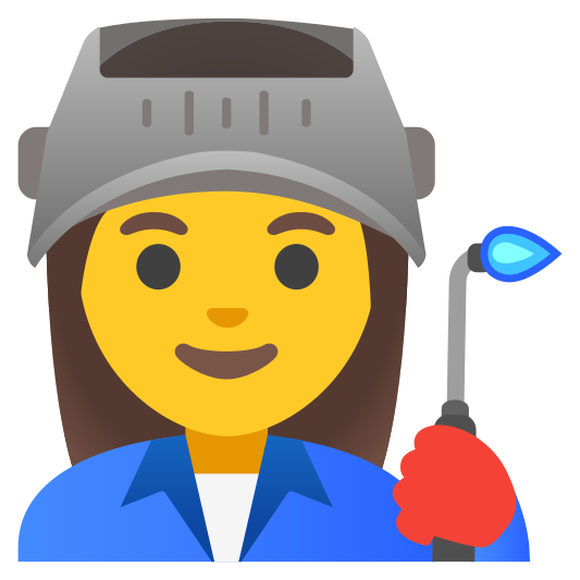 The woman factory worker emoji.