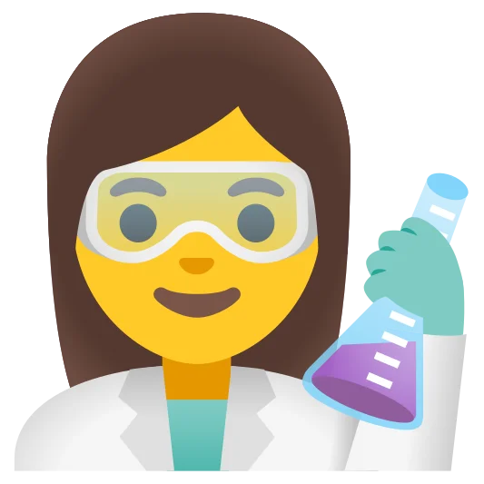 The woman scientist emoji.